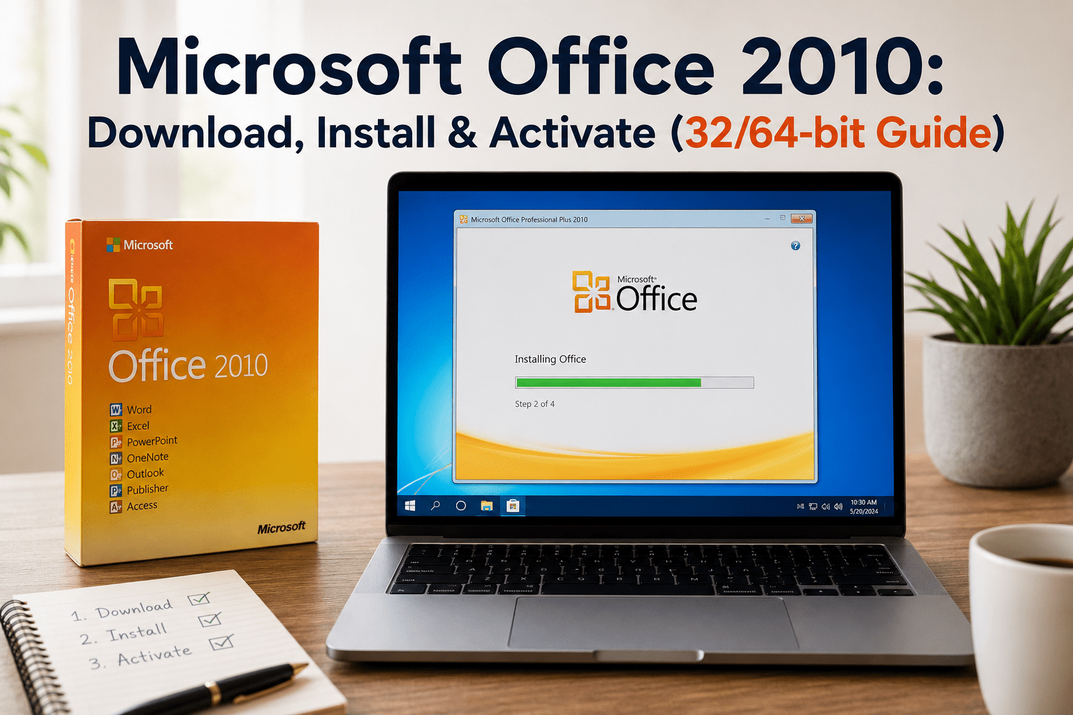 Office 2010 Download install & Activation