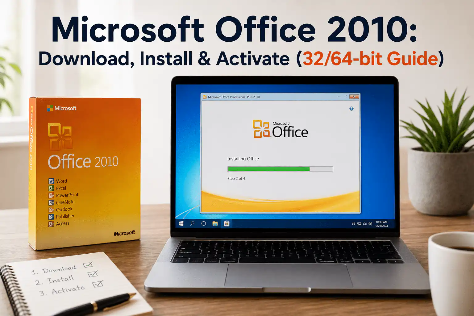 Office 2010 Download install & Activation