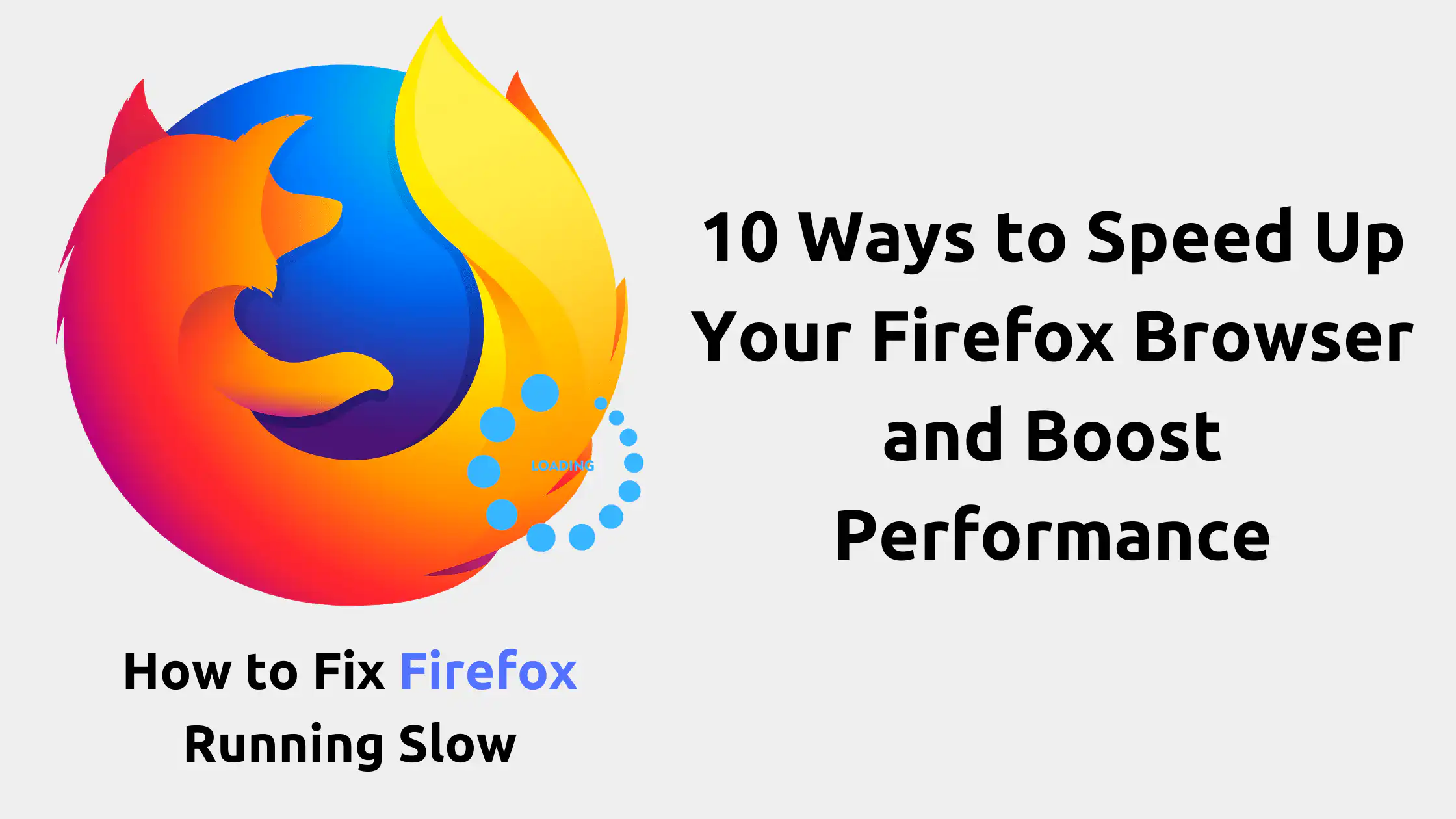 Speed Up Firefox Browser