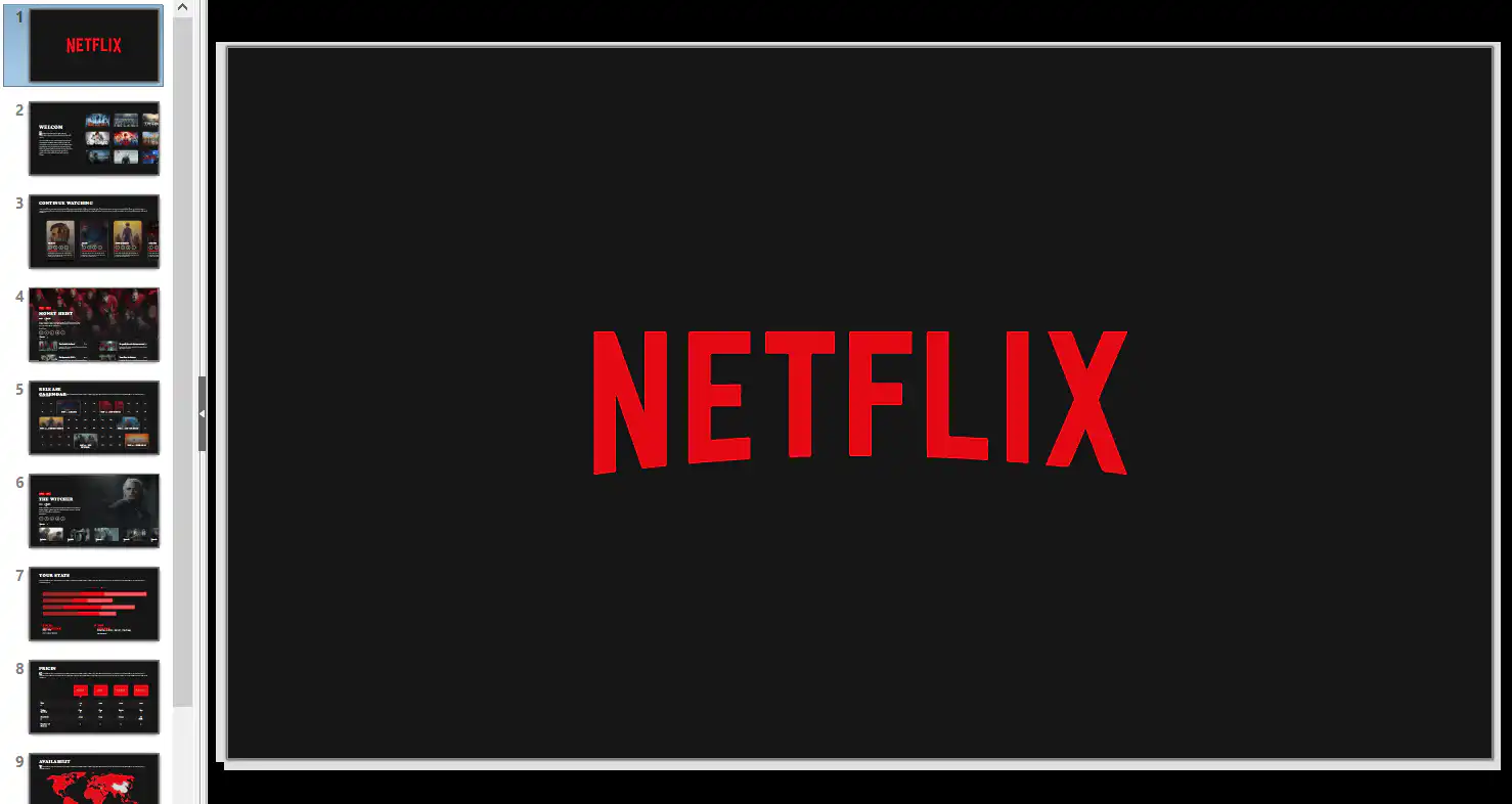 Netflixthemedpowerpointtemplate Netflix Premium Account Subscription 1 Years - Image 1