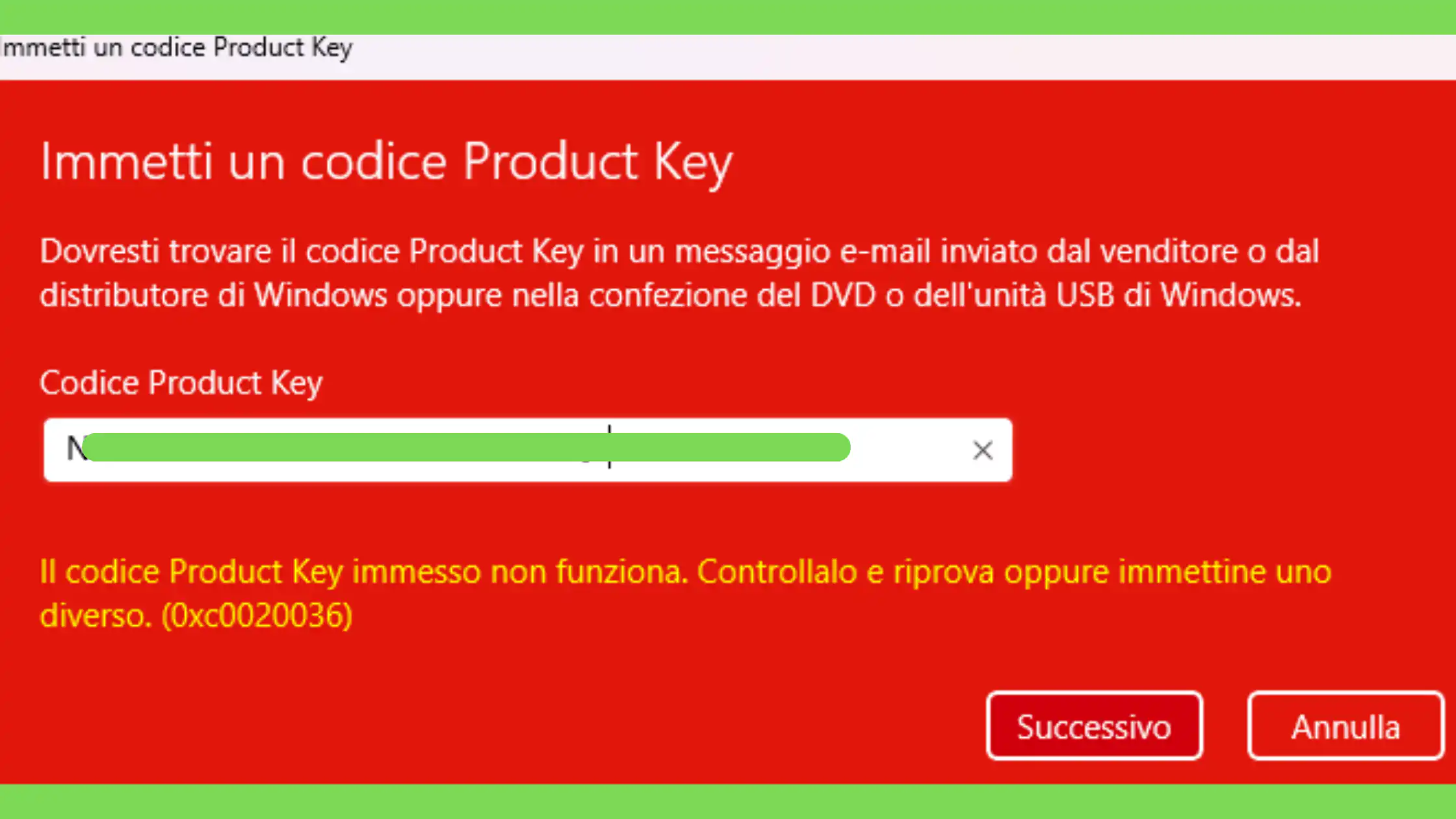 windows activation error