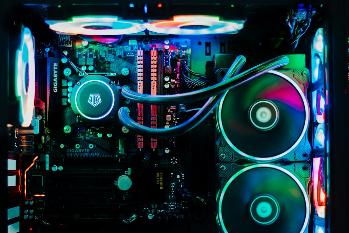 Computer motherboard and hardware illustrating how an OEM vs retail key is tied to a PC